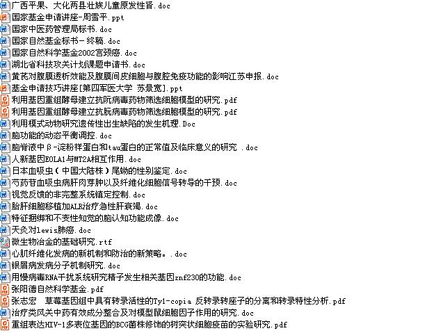 【干货】56份生物医学类国家自然科学基金标书汇总!